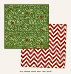Papier do scrapbookingu dwustronny 30,5 x 30,5 cm SLEIGH BELLS RING My Mind`s Eye